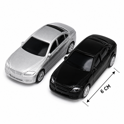Pull Back Mini Toy Car Set for Kids – Small Die Cast Style Toy Cars, 6 cm Mini Vehicle Toys, Pack of 2