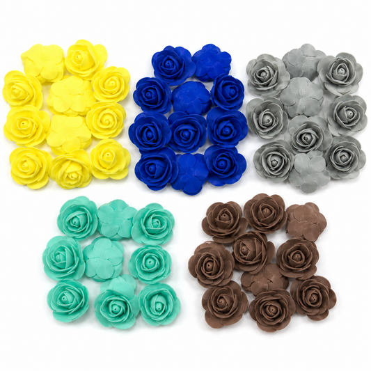 Artificial EVA Foam Rose Flowers for DIY Crafts & Decoration – Soft Foam Decorative Roses, Assorted Colors