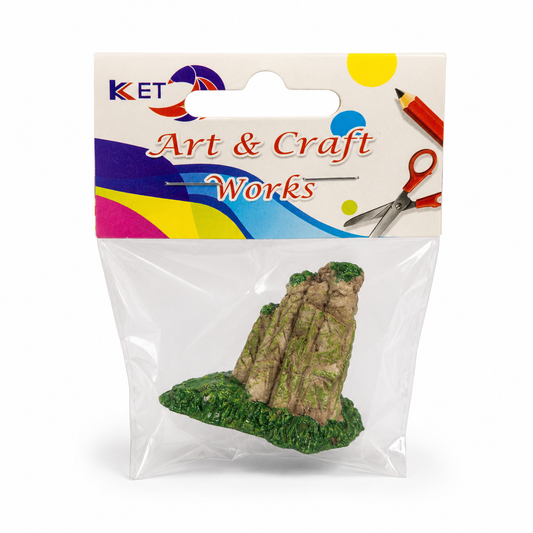 Mini Rock Mountain Ornament 4cm for DIY Crafts and Garden Decor