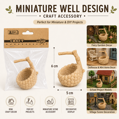 Miniature Well Design – Perfect for DIY Crafts & Mini Decor