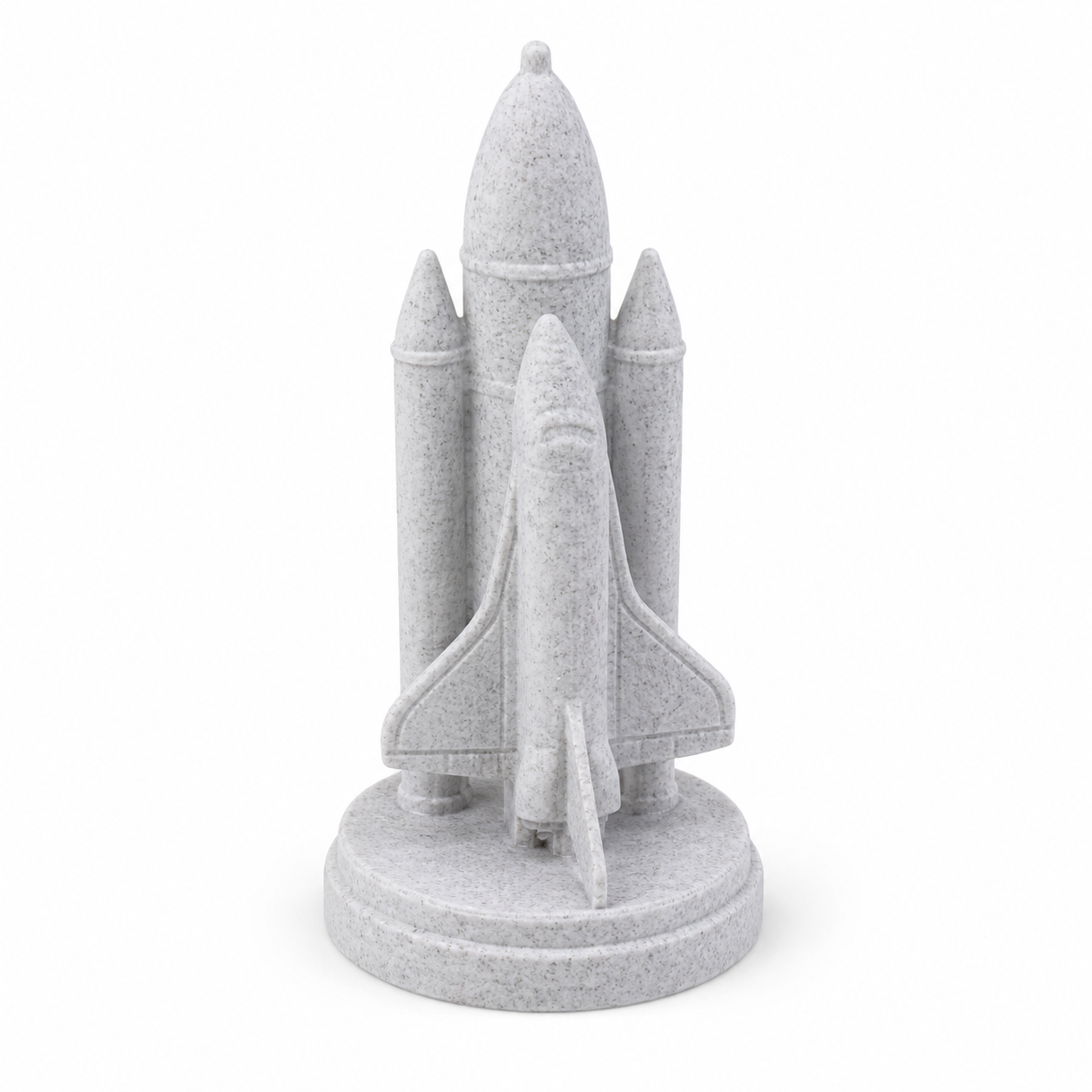 Mini Space Rocket Ornament 10cm for Crafts and Decorative Displays