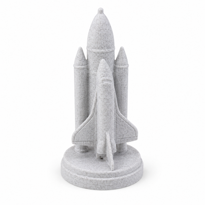 Mini Space Rocket Ornament 10cm for Crafts and Decorative Displays