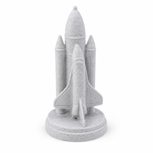 Mini Space Rocket Ornament 10cm for Crafts and Decorative Displays