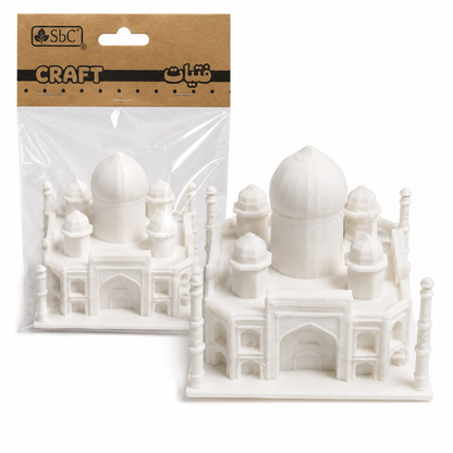 Miniature Taj Mahal Model 6x6cm for DIY Crafts and Decor