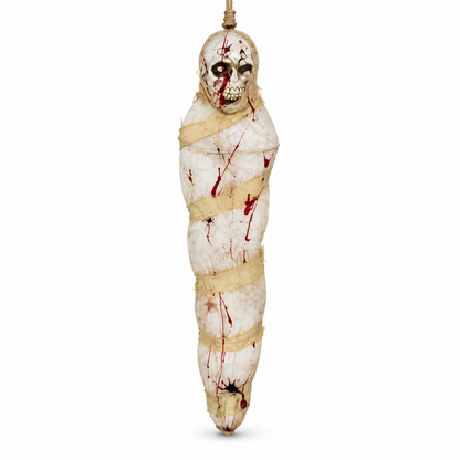 120CM Hanging Mummy Halloween Decoration with Skull Face