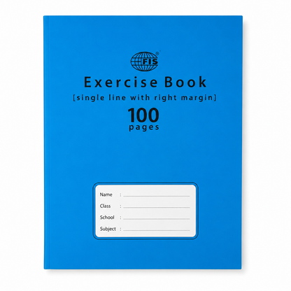 FIS A5 Single Line Exercise Book – 165 × 210 mm, 100 & 200 Pages