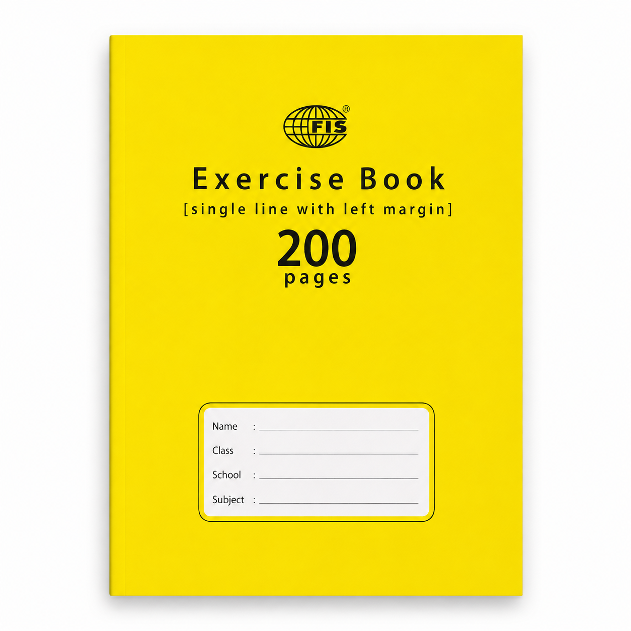 FIS A5 Single Line Exercise Book – 165 × 210 mm, 100 & 200 Pages