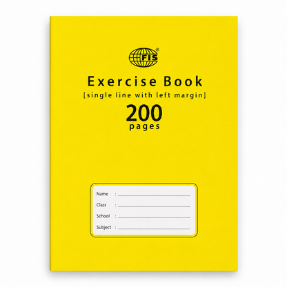 FIS A5 Single Line Exercise Book – 165 × 210 mm, 100 & 200 Pages