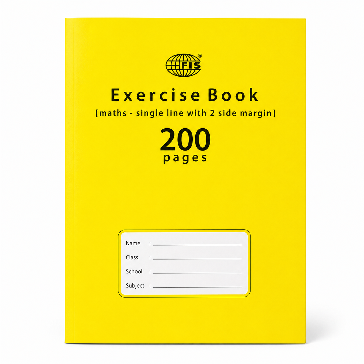 FIS A5 Single Line Exercise Book – 165 × 210 mm, 100 & 200 Pages