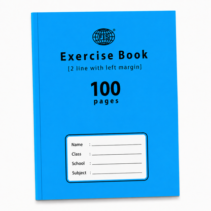 Product Title: FIS A5 2 Line Exercise Book – 165 × 210 mm, 100 & 200 Pages
