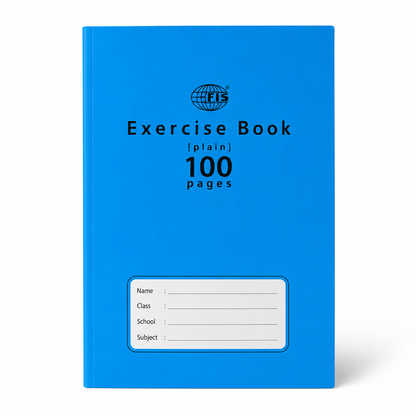 FIS A5 Plain Exercise Book – Unruled School Notebook, 165 × 210 mm, 100 & 200 Pages