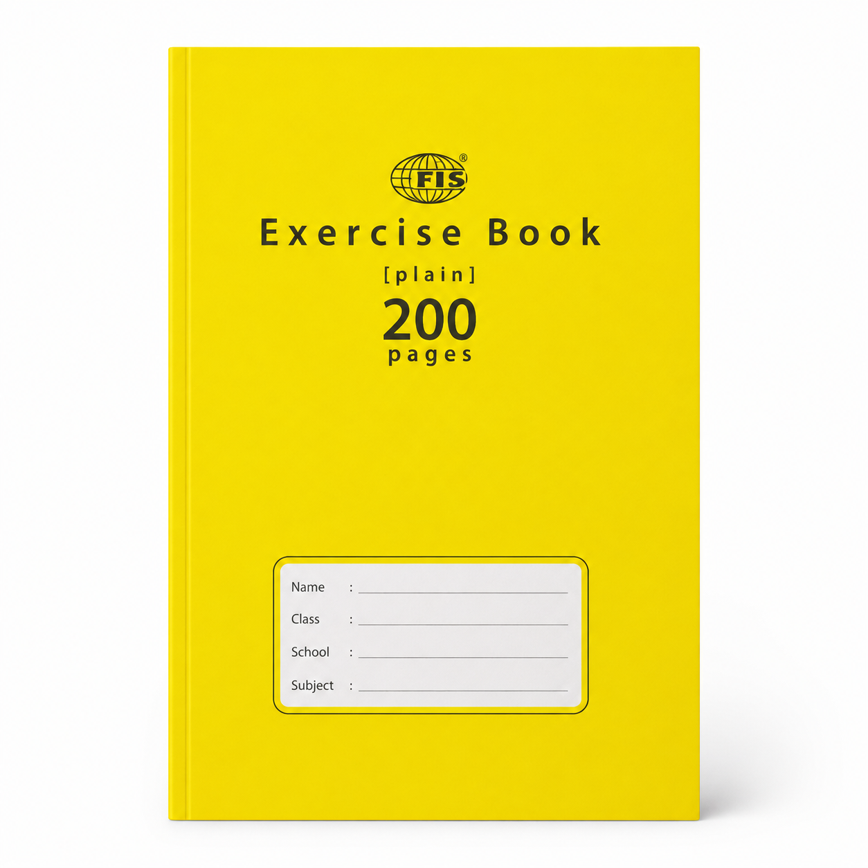 FIS A5 Plain Exercise Book – Unruled School Notebook, 165 × 210 mm, 100 & 200 Pages