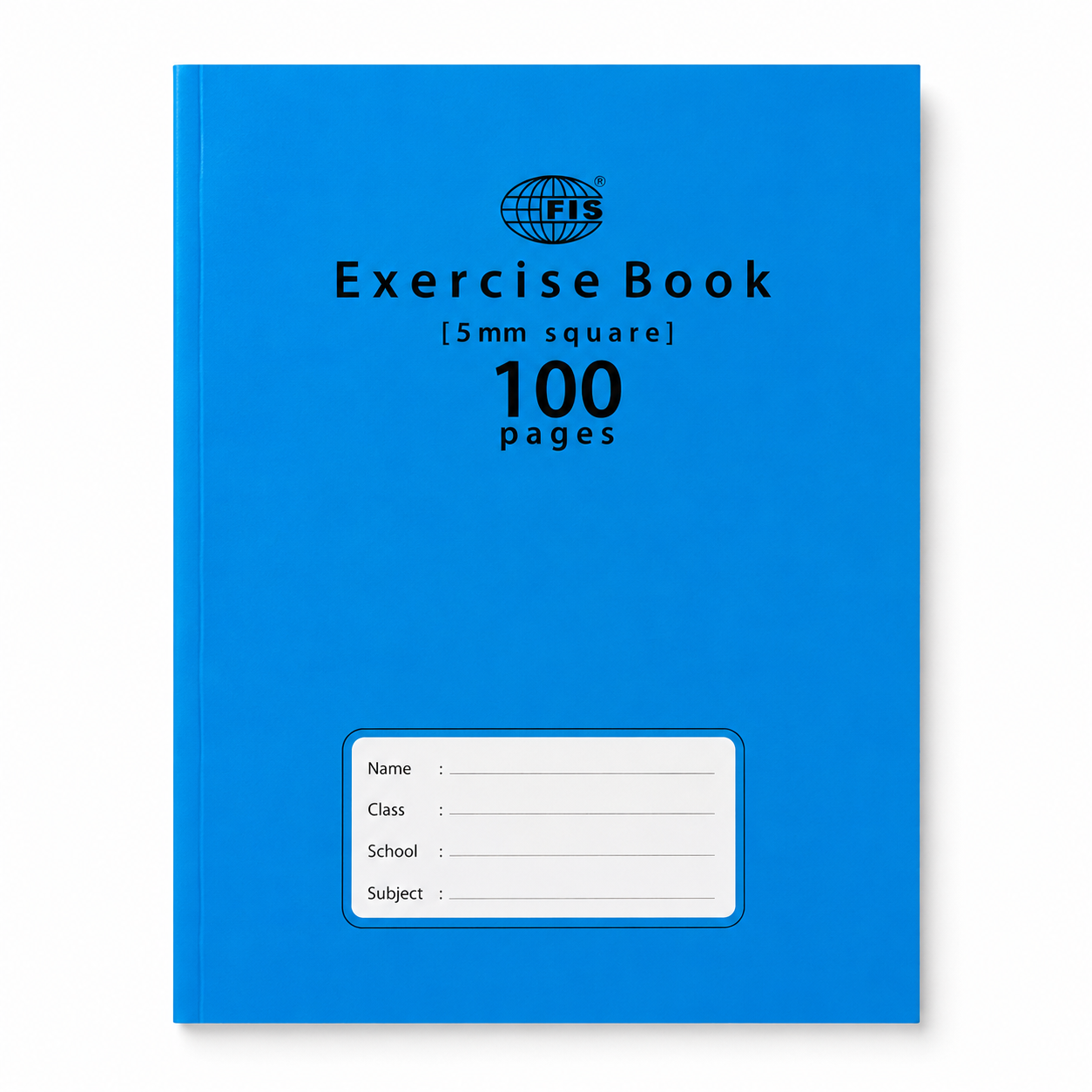 FIS A5 5mm Square Exercise Book – 165 × 210 mm, 100 & 200 Pages