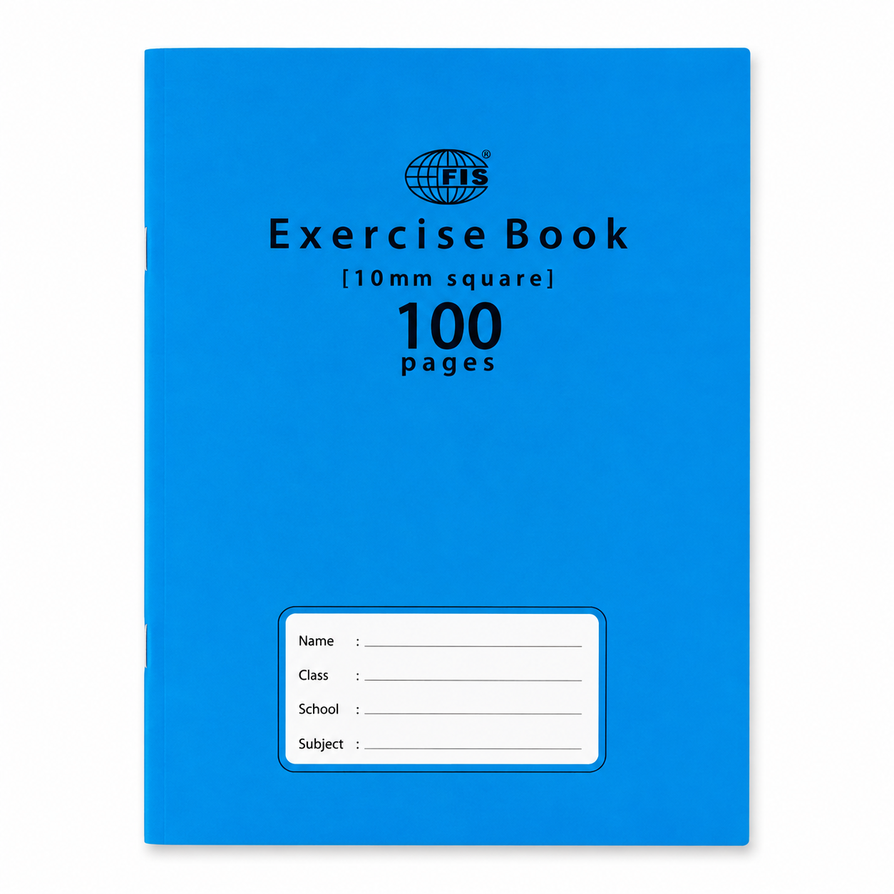 FIS A5 10mm Square Exercise Book – 165 × 210 mm, 100 & 200 Pages