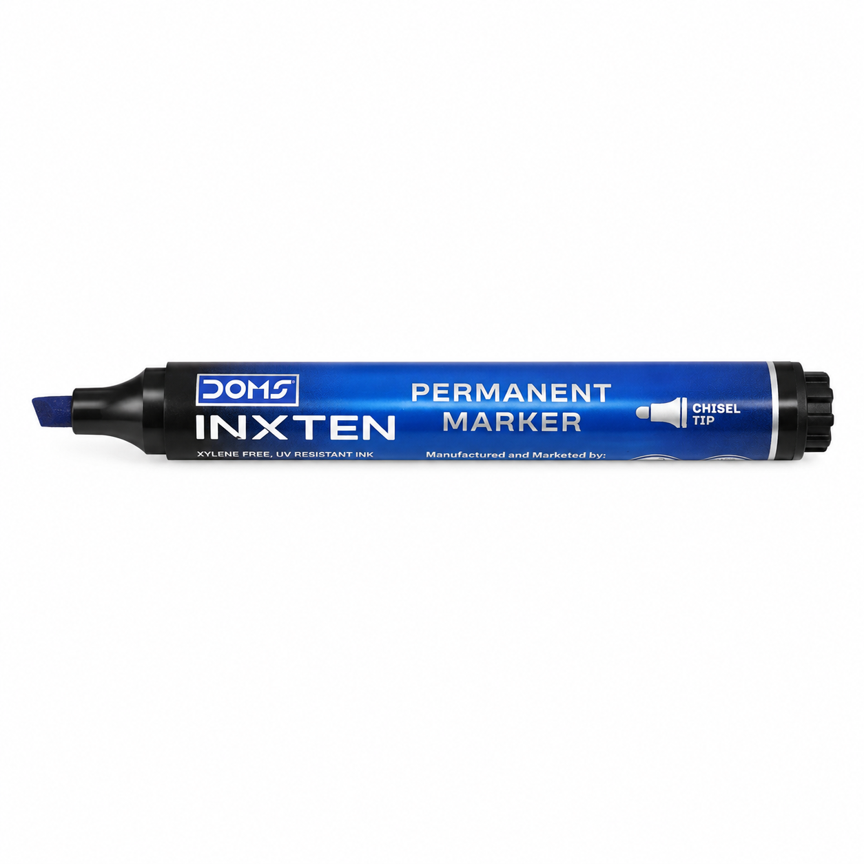 Product Title: DOMS Inxten Permanent Marker – Bullet & Chisel Tip, Blue Black Red, Single or Box of 12