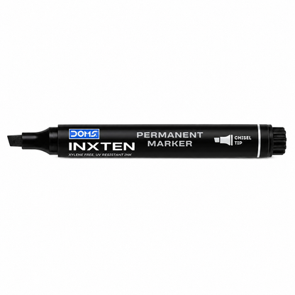 Product Title: DOMS Inxten Permanent Marker – Bullet & Chisel Tip, Blue Black Red, Single or Box of 12