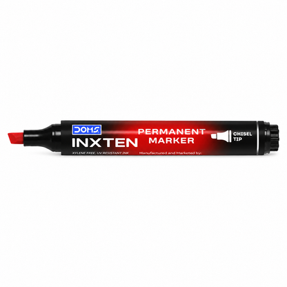 Product Title: DOMS Inxten Permanent Marker – Bullet & Chisel Tip, Blue Black Red, Single or Box of 12