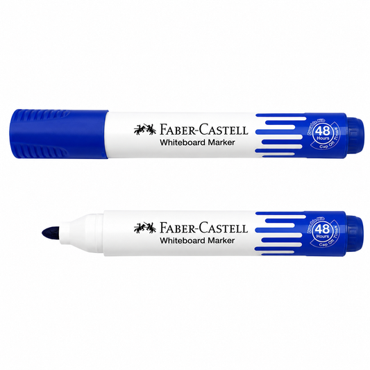 Faber-Castell Whiteboard Marker – Bullet & Chisel Tip, Black Blue Red,Green Single or Box of 10