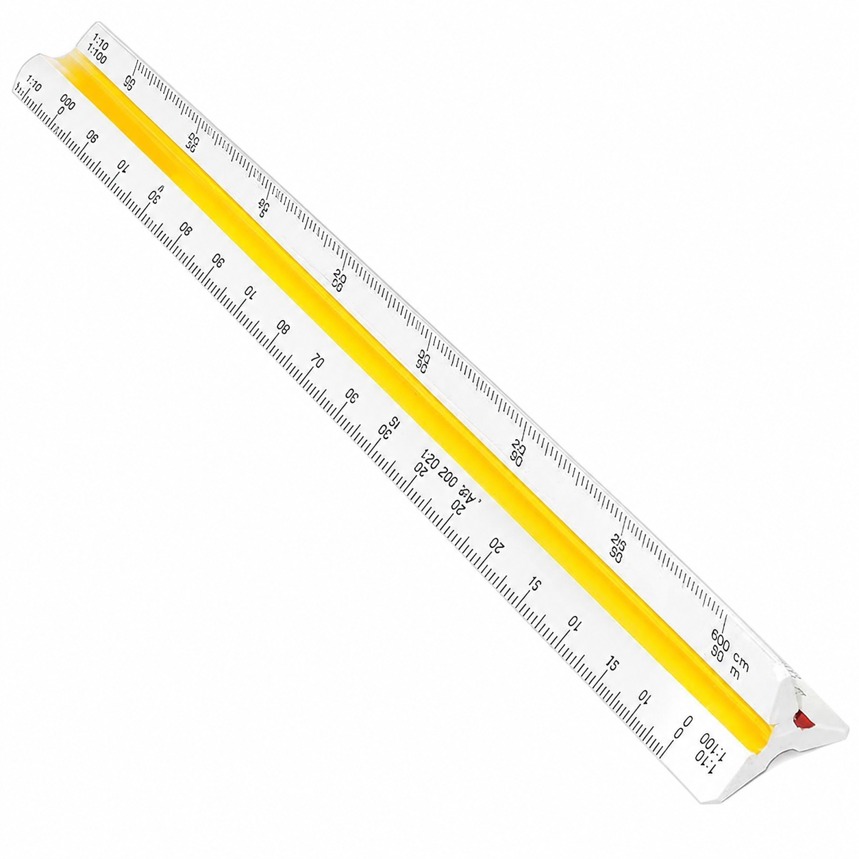 Qatalitic 30 cm Triangular Scale Ruler – Multi-Scale Measuring Tool for Drawing & Drafting