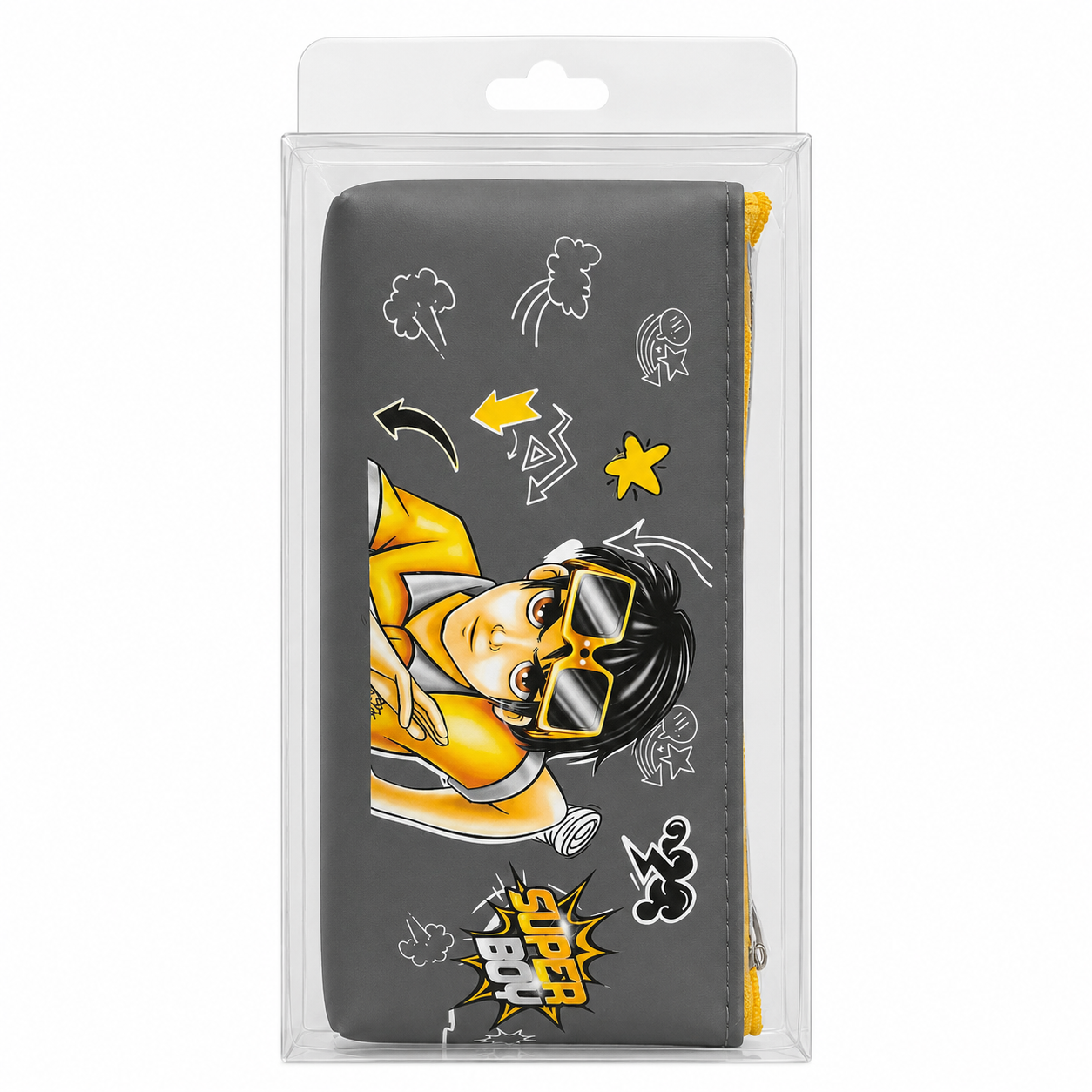 Kids Cartoon Pencil Case – Zipper Stationery Pouch, 4 Character Designs