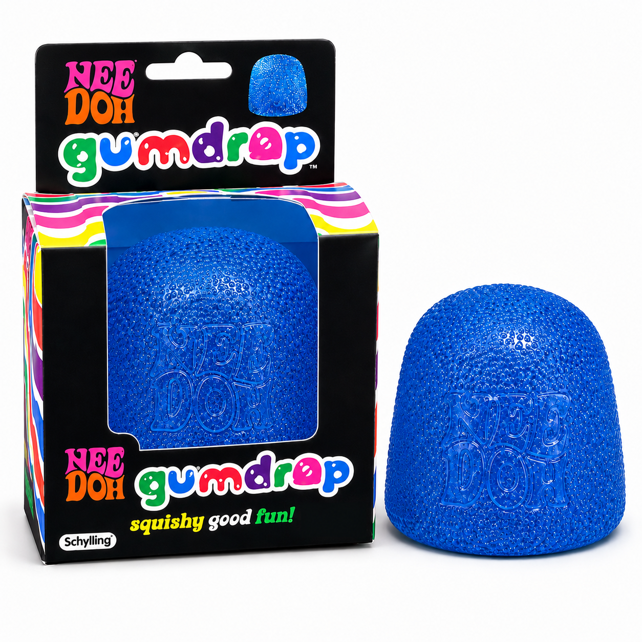 NeeDoh Gumdrop – Blue Squishy Sensory Fidget Toy
