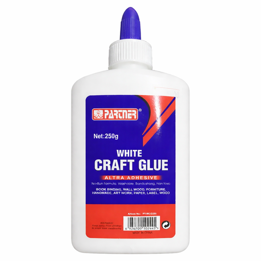 Partner White Craft Glue – Multipurpose School & DIY Adhesive (250g / 500g / 1000g)