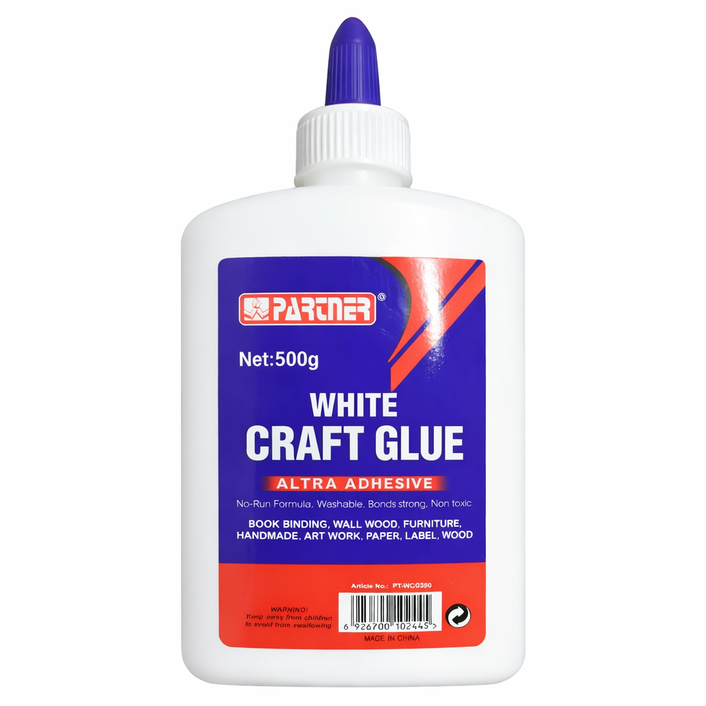 Partner White Craft Glue – Multipurpose School & DIY Adhesive (250g / 500g / 1000g)