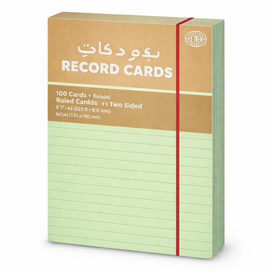 Record Cards 6x4 Inch Ruled Index Cards 100 Sheets Pack