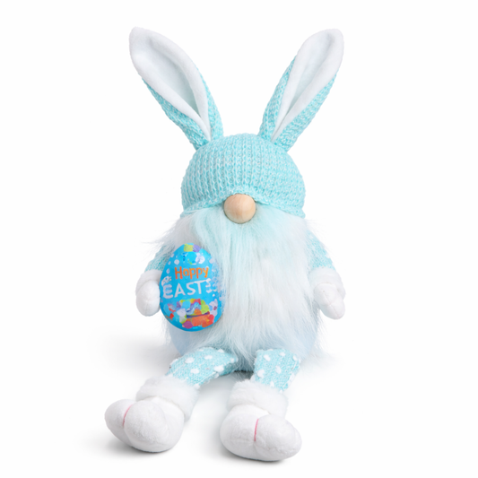 Easter Gnome Plush Decor with Bunny Ears – 30cm Long Legs Spring Decoration