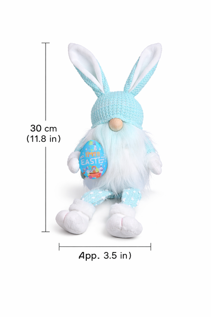Easter Gnome Plush Decor with Bunny Ears – 30cm Long Legs Spring Decoration