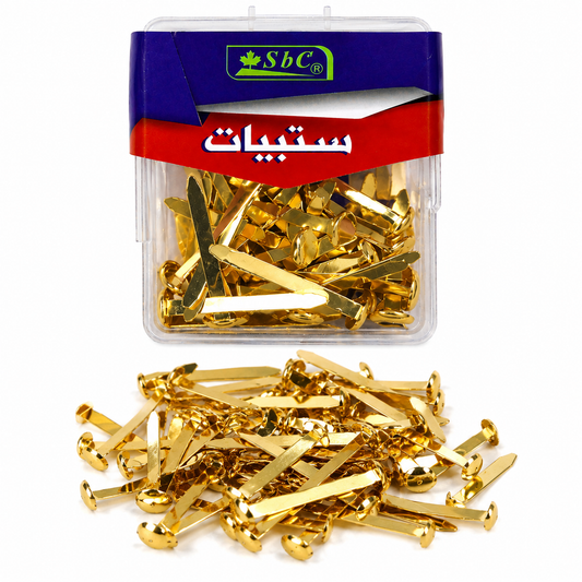 SBC Metal Paper Fasteners 30 Pieces Gold and Silver Office Pins