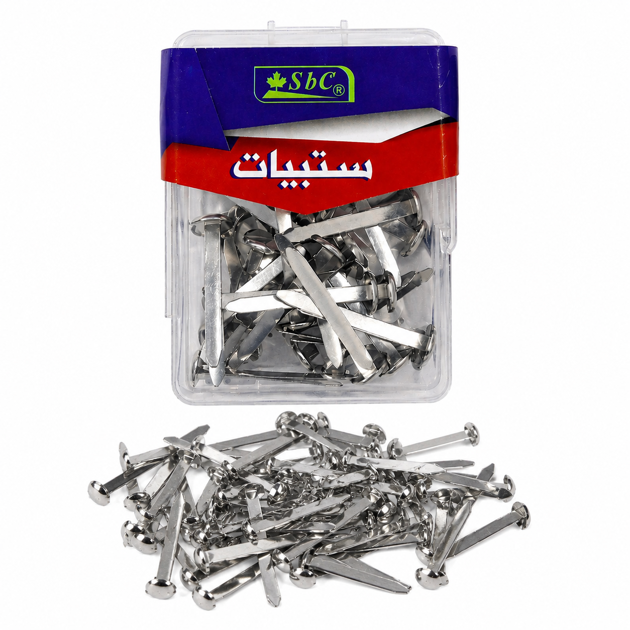SBC Metal Paper Fasteners 30 Pieces Gold and Silver Office Pins