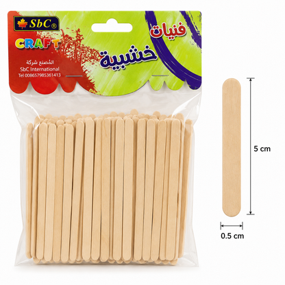 Wooden Craft Sticks for DIY Art & Craft Projects – Multiple Sizes Available