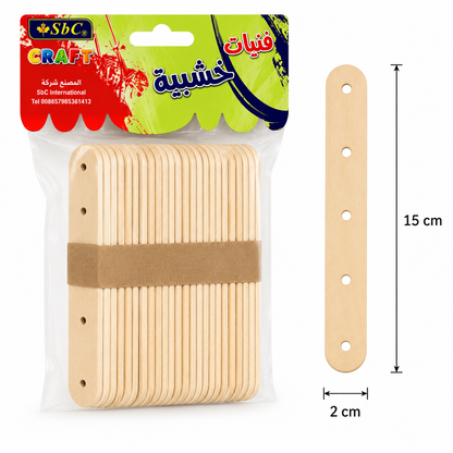 Wooden Craft Sticks for DIY Art & Craft Projects – Multiple Sizes Available