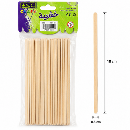 Wooden Craft Sticks for DIY Art & Craft Projects – Multiple Sizes Available