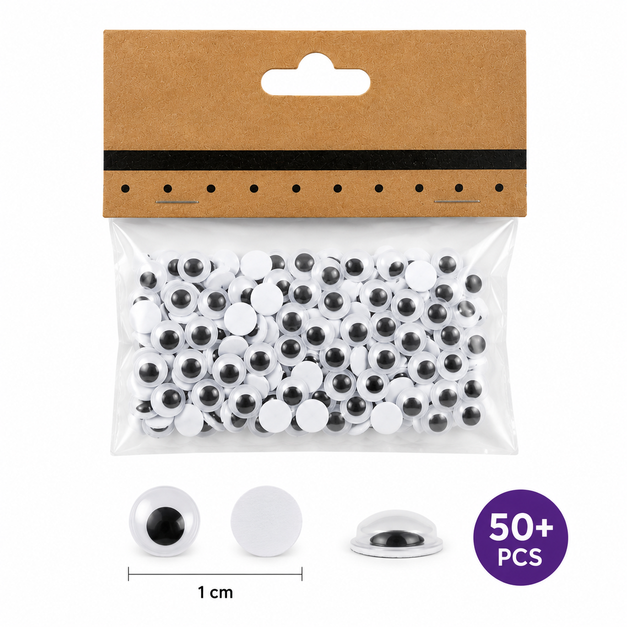 Self Adhesive Googly Eyes for Crafts – Wiggle Eyes for DIY Art, School Projects & Decoration