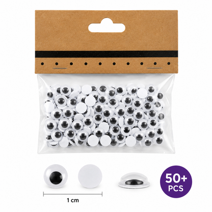 Self Adhesive Googly Eyes for Crafts – Wiggle Eyes for DIY Art, School Projects & Decoration
