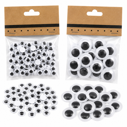 Self Adhesive Googly Eyes for Crafts – Wiggle Eyes for DIY Art, School Projects & Decoration