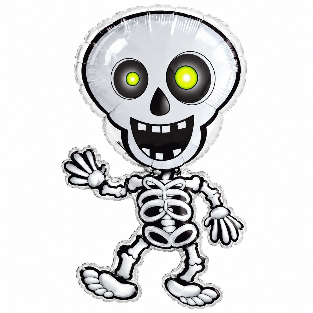 Halloween Skeleton Skull Foil Balloon, 65 x 51CM
