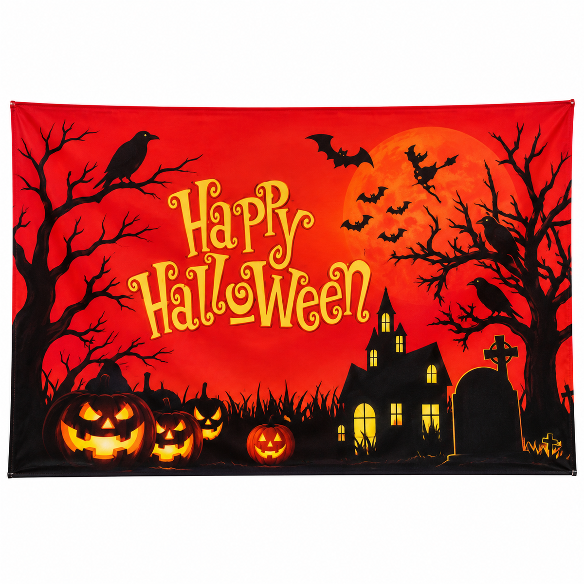 Happy Halloween Party Backdrop Banner, 100 x 70CM