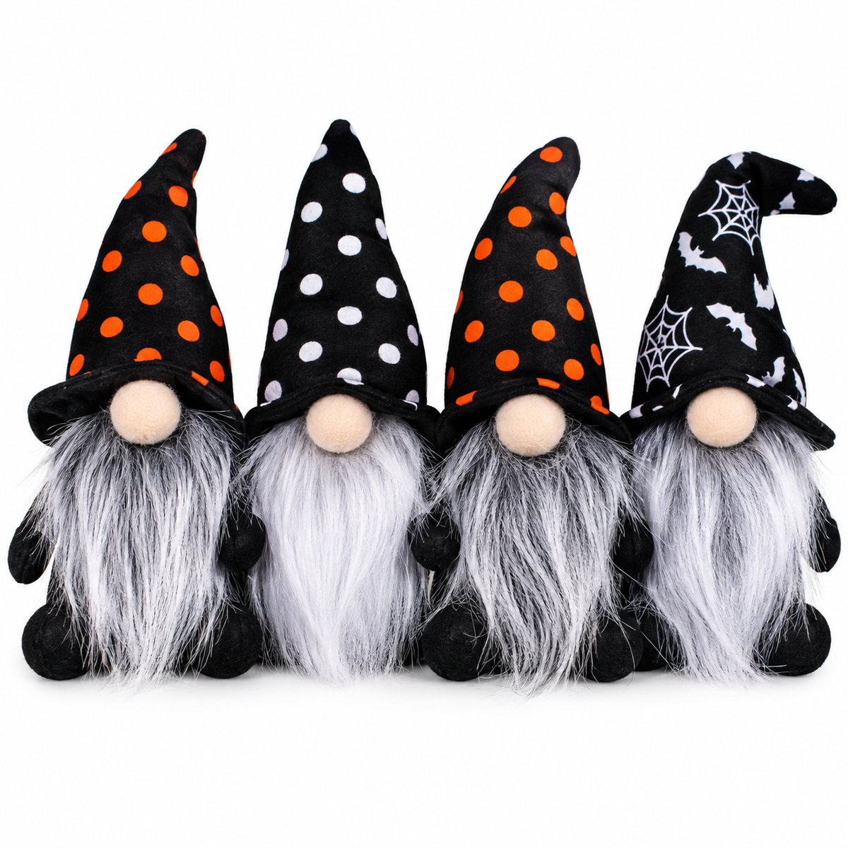 Halloween Plush Gnome Tabletop Decorations, 4PCS, 15CM