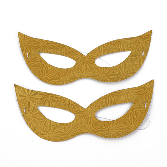 Gold Party Eye Mask for Events and Celebrations