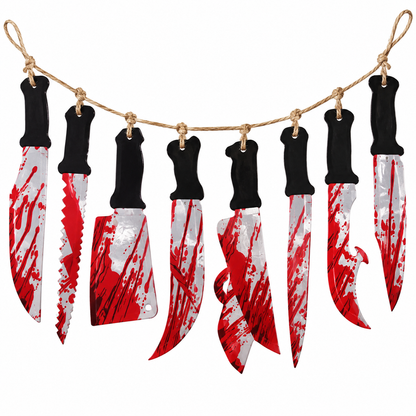 Product Title Halloween Bloody Weapon Garland, 8PCS