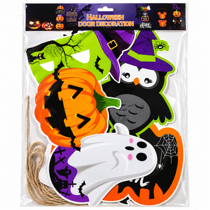 Halloween Hanging Door Decoration Set, 6 Pcs
