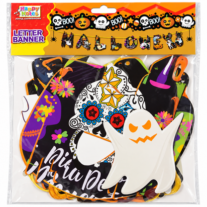 Halloween Colorful Letter Banner, 13 Pcs