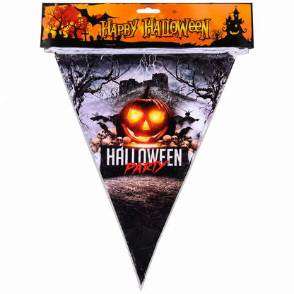 Halloween Party Pumpkin Bunting Banner