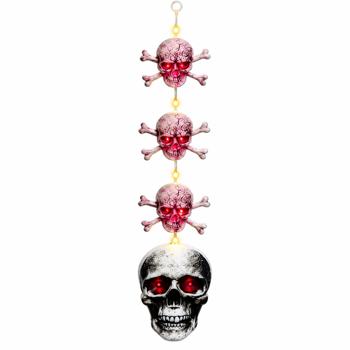 Halloween LED Hanging Skull Decoration, 60CM
