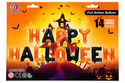 Happy Halloween Foil Balloon Letter Set