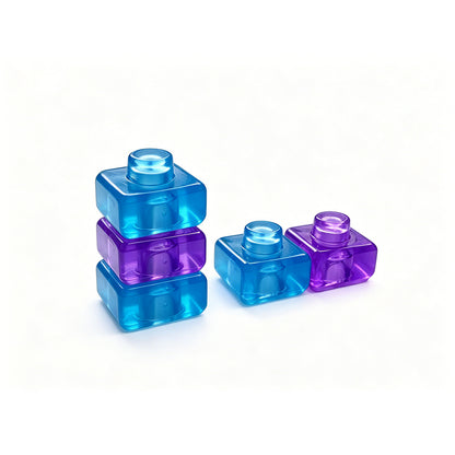 Magic Gummy Translucent Building Blocks Set – 40 Pieces, Ages 3+