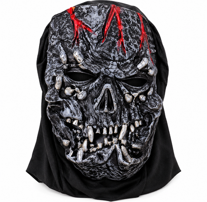 Product Title Horned Demon Halloween Scary Mask Hat with Hood
